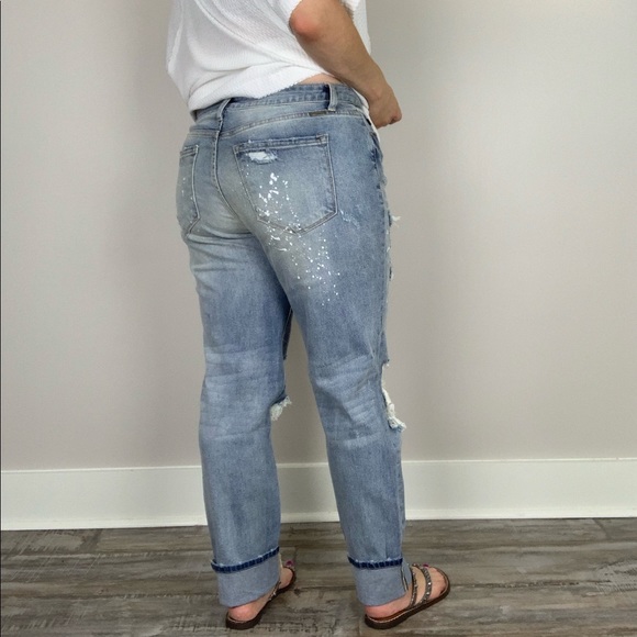 Jolene Distressed Girlfriend Jeans KanCan - Picture 4 of 8